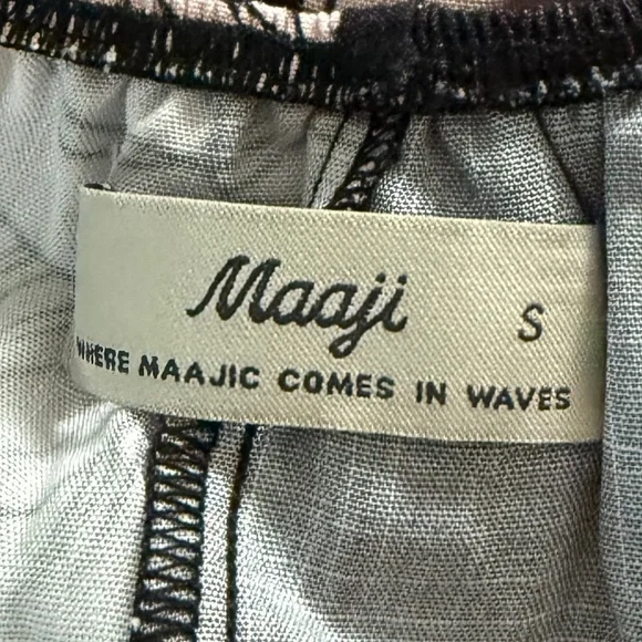 Maaji Anthropologie Evening Floral Bloom Flutter-Sleeve Dress, Small - Picture 6 of 10